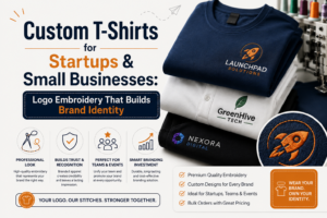 Custom T-Shirts for Startups & Small Businesses: Logo Embroidery That Builds Brand Identity