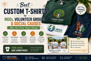 Best Custom T-Shirts for NGOs, Volunteer Groups & Social Causes in India