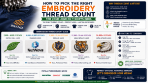 How to Pick the Right Embroidery Thread Count for Your Logo on T-Shirts India