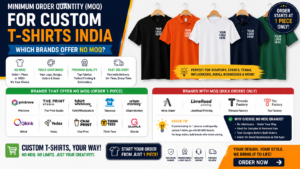 Minimum Order Quantity for Custom T-Shirts India: Which Brands Offer No MOQ?