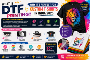 What is DTF Printing? Why It's Perfect for Custom T-Shirts in India 2025