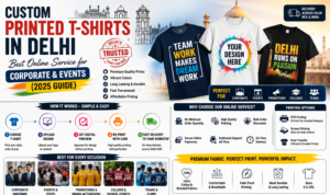 Custom Printed T-Shirts in Delhi: Best Online Service for Corporate & Events (2025 Guide)