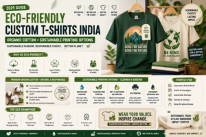 Eco-Friendly Custom T-Shirts India: Organic Cotton + Sustainable Printing Options (2025 Guide)