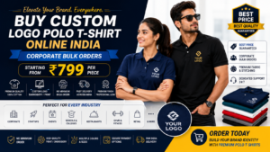 Buy Custom Logo Polo T-Shirt Online India — Corporate Bulk Orders From ₹799 Per Piece