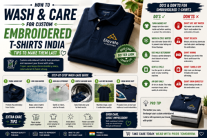 How to Wash & Care for Custom Embroidered T-Shirts India: Tips to Make Them Last
