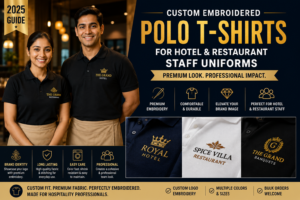 Custom Embroidered Polo T-Shirts for Hotel & Restaurant Staff Uniform India (2025 Guide)