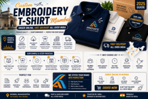 Custom Embroidery T-Shirt Mumbai: Order Online, Fast Delivery All Over India (2025 Guide)
