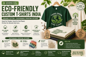 Eco-Friendly Custom T-Shirts India: Organic Cotton + Sustainable Printing Options