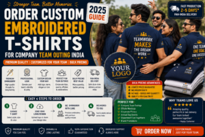 Order Custom Embroidered T-Shirts for Team Outing India — Bulk Pricing (2025 Guide)