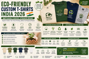 Eco-Friendly Custom T-Shirts India 2026 — Organic Cotton, Sustainable Printing