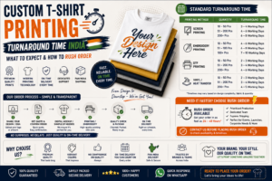 Custom T-Shirt Printing Turnaround Time India — What to Expect & How to Rush Order