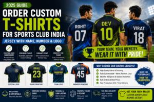 Order Custom T-Shirts for Sports Club India — Jersey With Name, Number & Logo (2025 Guide)