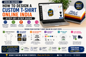 How to Design a Custom T-Shirt Online India — Step-by-Step 2025 Guide