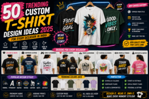 Custom T-Shirt Design Ideas 2025 — 50 Trending Styles for Every Occasion India