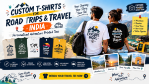 Custom T-Shirts for Road Trips & Travel India — Personalised Adventure Printed Tees